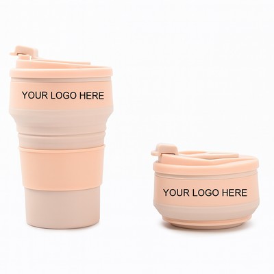 12 oz Leak-proof Silicone Collapsible Travel Cup