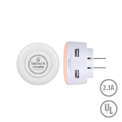 Lakeview LED Night Light Wall Charger - Simports