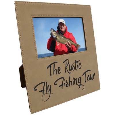 Leatherette Photo Frame w/Eng Area