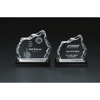 Impress Reflections Glacier Award, Silver, Small, (6" x 6")