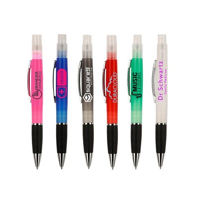 Frosted 2-in-1 Sanitizer & Pen Combo