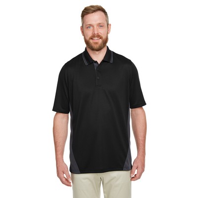Harriton Men's Flash Snag Protection Plus IL Colorblock Short Sleeve Polo Shirt