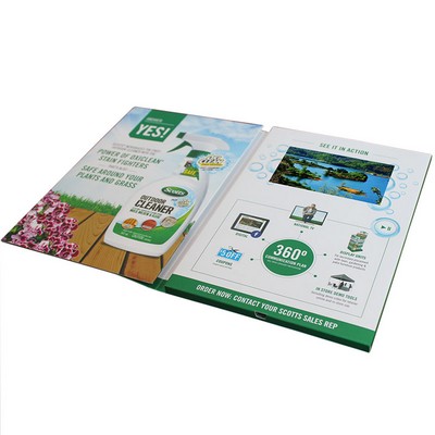 4" HD A4 Standard Hard Cover Business Video Brochure Card
