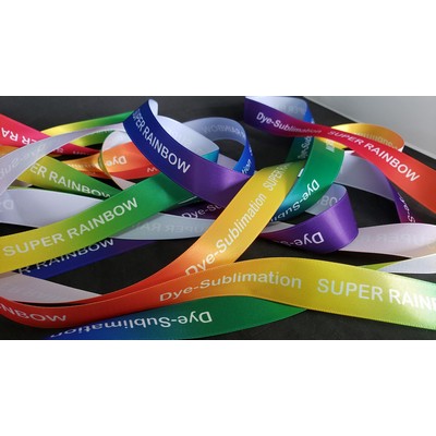 Vintage Klein Super Rainbow Cut Edge Ribbon w/Dye-Sublimation (8" x 50 Yard Roll)