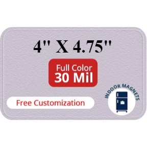 Magnet - 4x4.75 Round Corners - 30 Mil