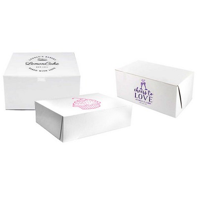Short-Run Printed Bakery Box (9"x9"x5")