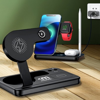 4-in-1 Tele-Pad Wireless Charging Station