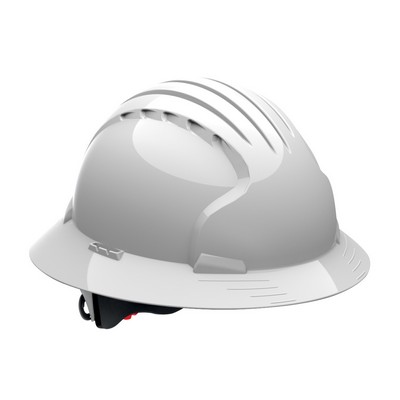 JSP® Evolution® Deluxe 6161 Type 1 Full Brim Hard Hat w/Wheel Ratchet Adjustment