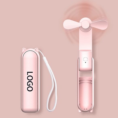 2" 1 Portable Foldable Fan with Power Bank