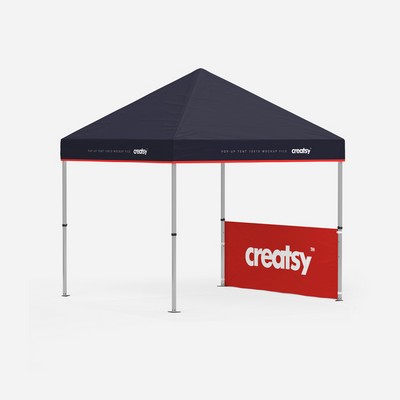 Pop Up Tent 10' printed half-wall (fabric only) - 2-sided