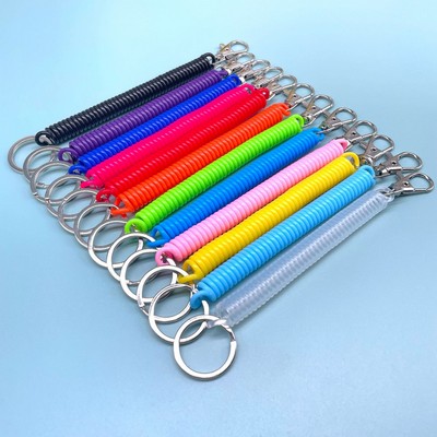Retractable Coil Keychain With Lobster Clasp
