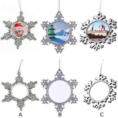 Metal Snowflake Pendant