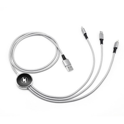 3-in-1 LED Light Up Logo USB Charging Cable
