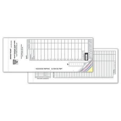 Deposit Tickets Set Forms, Loose, Maximum Entry Format (2-Part)