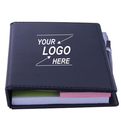 Memo Pad Holder w/Pen and Sticky Notes