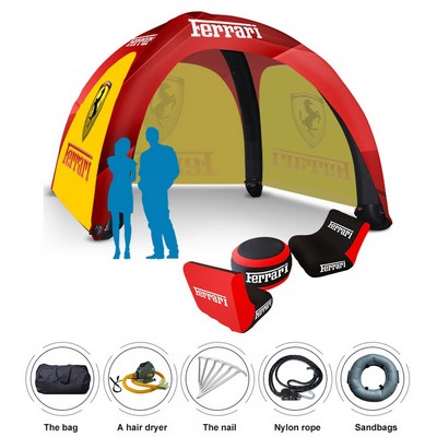 13ftx13' Custom AirDome Inflatable Tent W/with 3x Full Walls