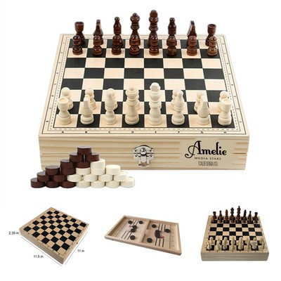 4" 1 Wooden Game Board