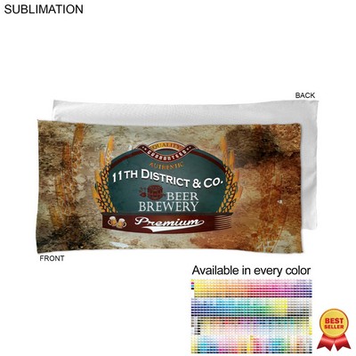 Absorbent Microfiber Dri-Lite Terry Beach, Travel Towel, Sublimated Edge to Edge 1 Side (22"x44")