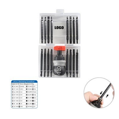 34-In-1 Multifunction Screwdriver Set