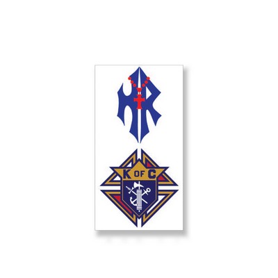 Decal On White Vinyl Material - Laminated For Extended Outdoor Use (2"X6.5")