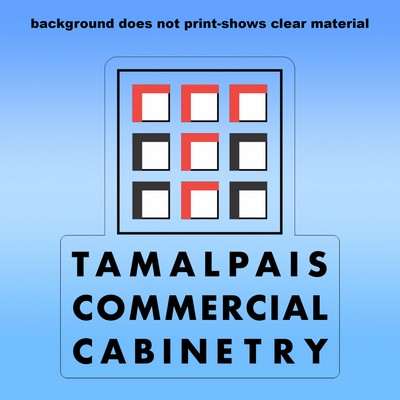 Clear Removable Glass Decals (2"X3.5") - Removeable. Repositionable. Custom Shape