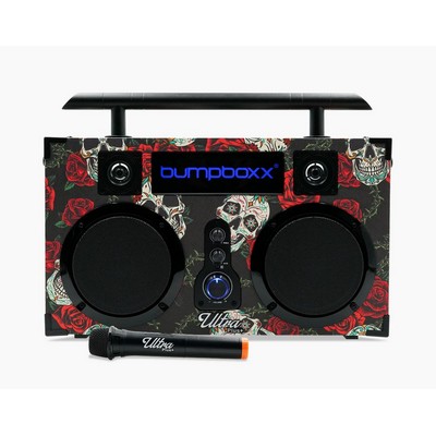 Bumpboxx Bluetooth Boombox Ultra Plus Skull + Rose