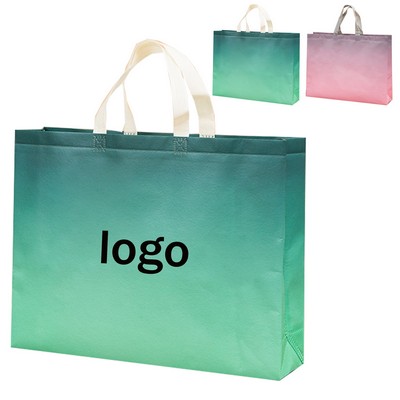 Customizable Gradient Laminated Shopping Totes