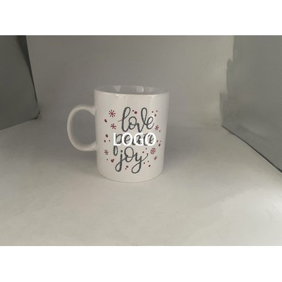 Love, Peace, Joy Ceramic Mug
