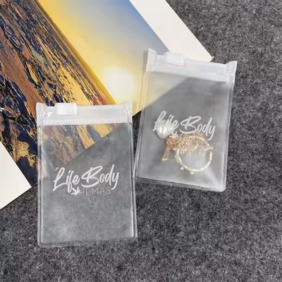 Transparent Pvc Jewelry Pouch w/Zip Lock