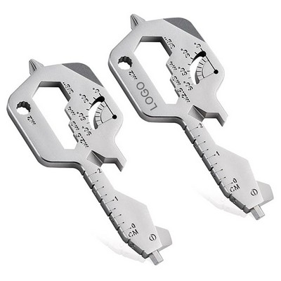 20-in-1 Key Shaped Pocket MultiTool