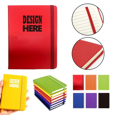 A6 PU Journal Notebook With Elastic Strap