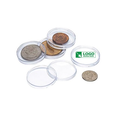 40mm Silver Dollar Clear Plastic Coin Capsules