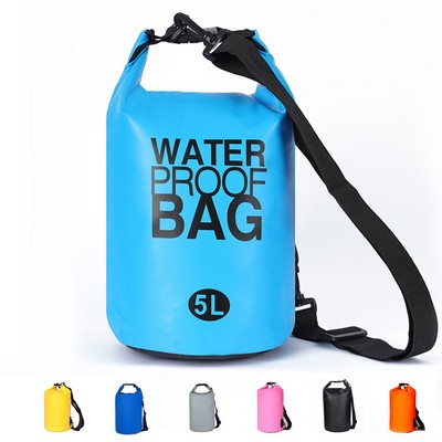 5L Waterproof Dry Bag With Single Shoulder Strap
