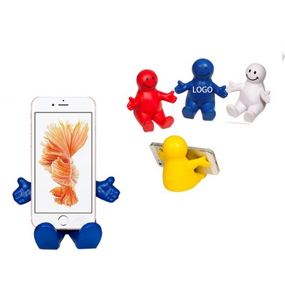 Smiley Guy Stress Reliever Desktop Cell Phone Stand Holder