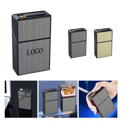 Windproof Rechargeable Cigarette Case