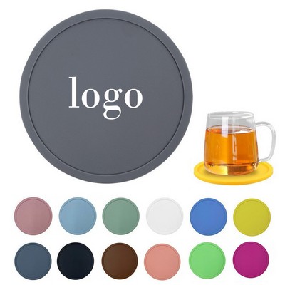 Round Silicone Cup Coaster