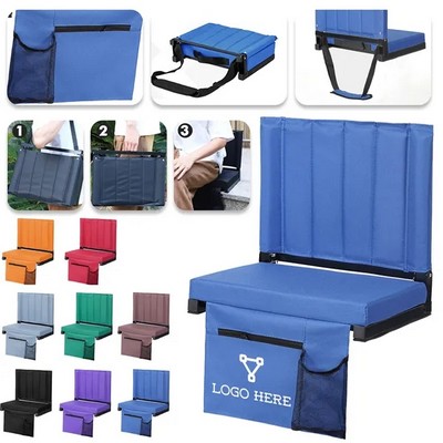 Padded Foldable Bleacher Stadium Seats(Ocean)