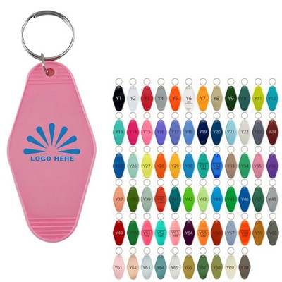 Plastic Hotel Diamond Keychain Motel Key Tag