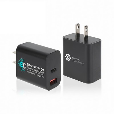 UL Listed 20W Dual-Port Wall Charger