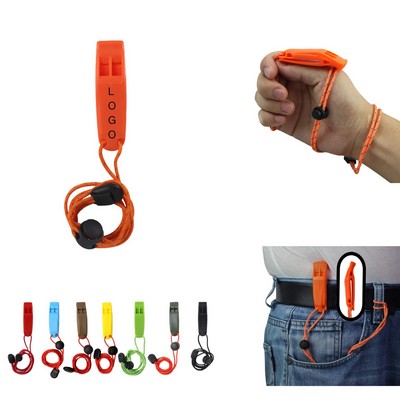 Emergency Whistle with Lanyard Safety