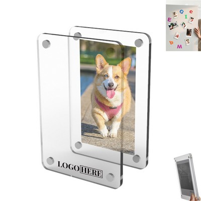 Acrylic Fridge Magnetic Picture Frame