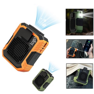 Waist Mounted Fan Wiht Flashlight