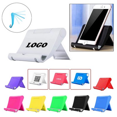 Custom Adjustable Foldable PP Soft Rubber Anti-Slip Cell Phone Tablet Stand Holder