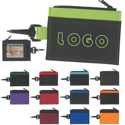 Mini Zipper Coin Wallet with Hook