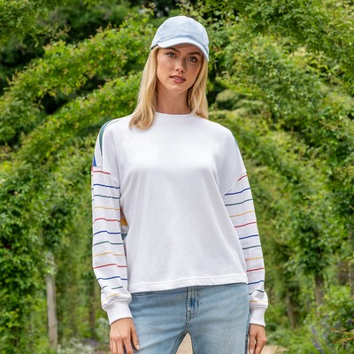 Mood & Vibe™ Shira Striped Crew