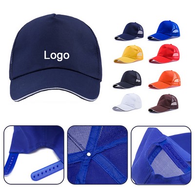 Unisex Adjustable Mesh Breathable Quick-Dry Baseball Sun Cap