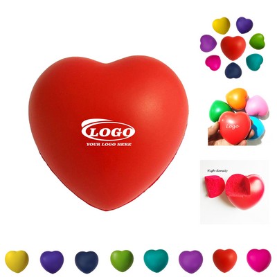Heart PU Foam Stress Ball for Grip & Relief