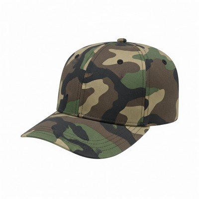 Olive Woodland Velcro® Snapback Prostyle Cap