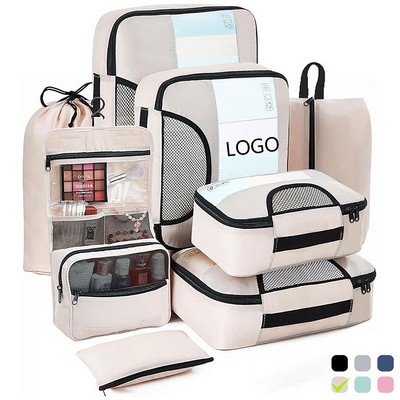Travel Packing Essentials 8pcs Bag Set