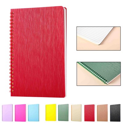 MOQ 4pcs Wide Ruled Notebook Spiral Journal PVC Cover Notepade